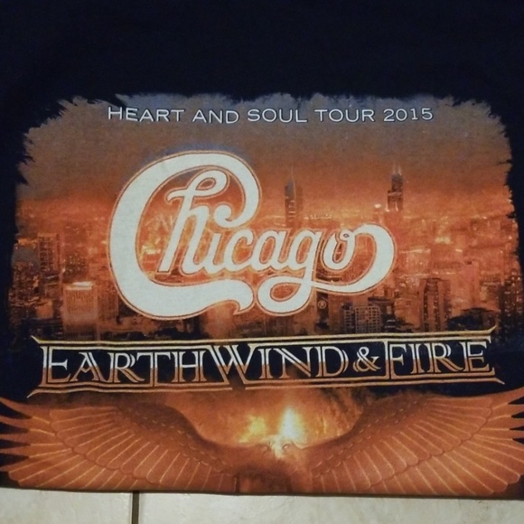 Other - Chicago Earth Wind & Fire blue 2015 Tour Shirt